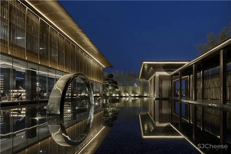 锋尚设计:流动的光与影 滨河珑府销售中心! 中国国际室内设计年鉴