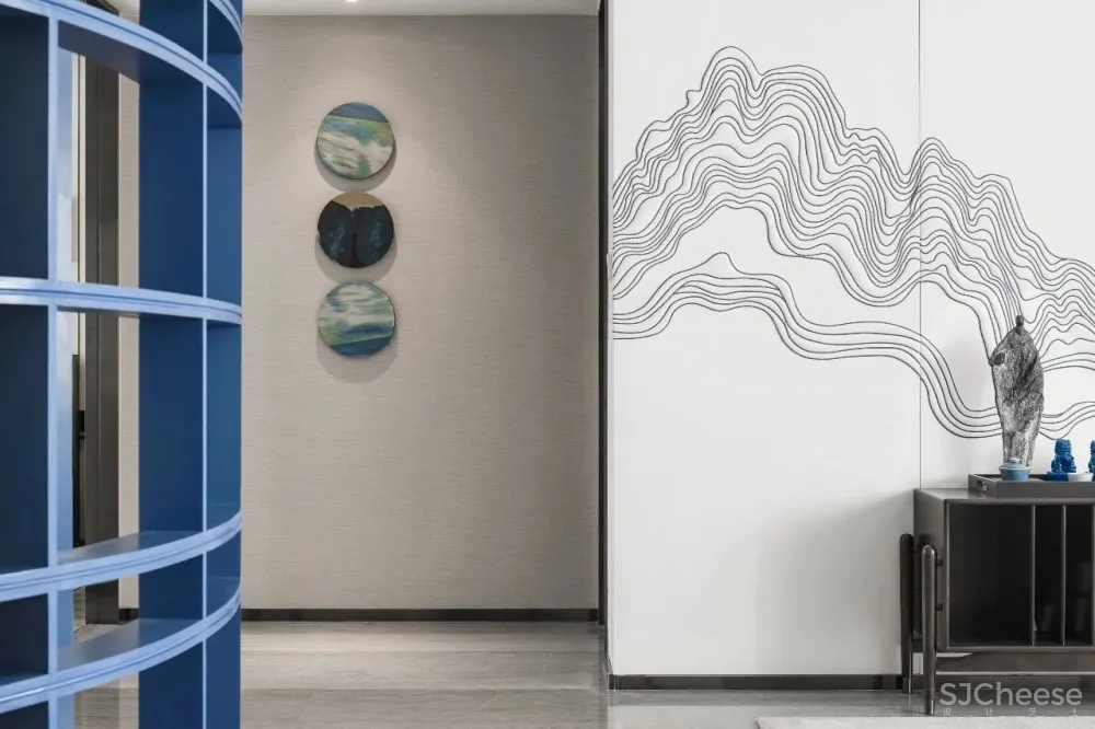 170㎡意式简约大平层,江山蓝的志趣雅馨!