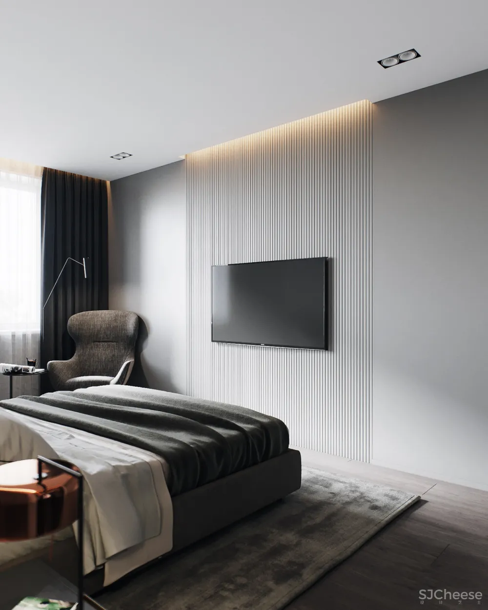 110㎡ 两室一厅,灯光这样设计更优雅!