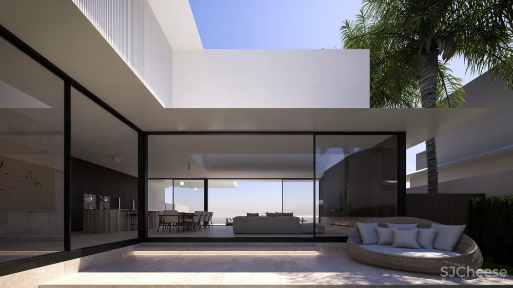 8组住宅效果图,原来大户型更适合极简风!