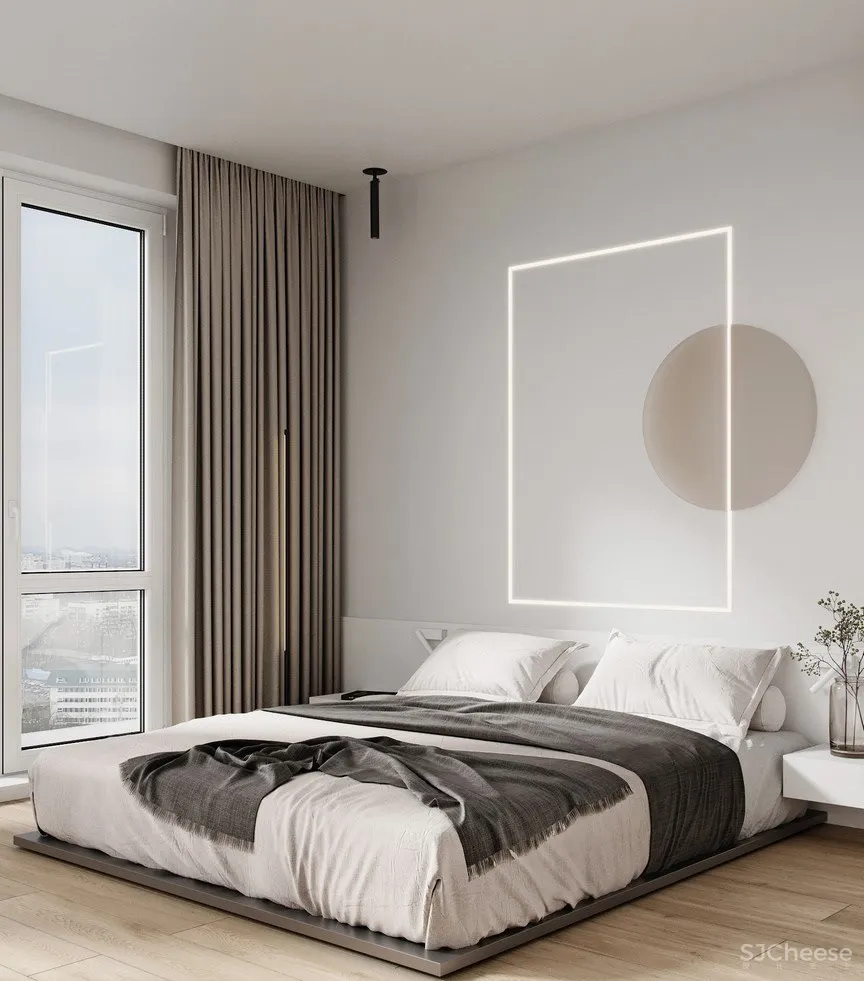 88㎡裸色简约,简单的设计更显高级