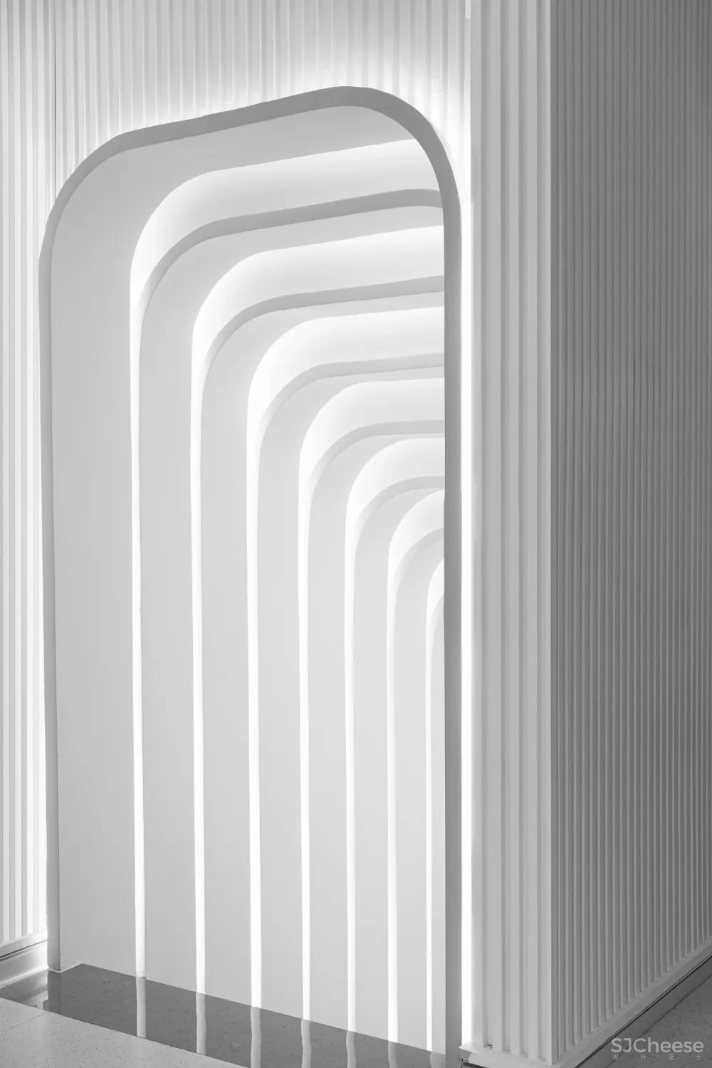 80㎡“鸟巢”概念店,网红门面的极简趣味!