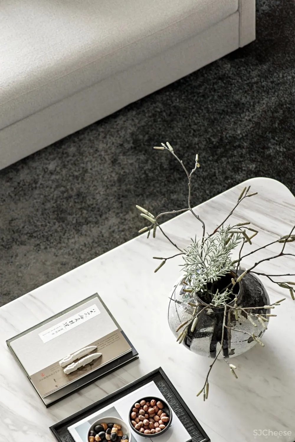 挑空现代简约里的小新中式!