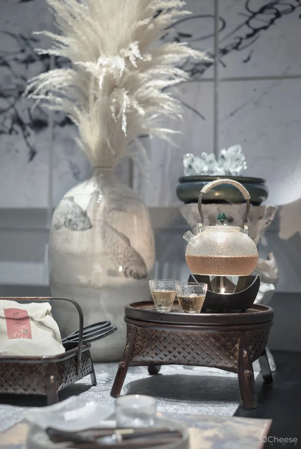 高级灰融合水墨意象,演绎超美新中式!