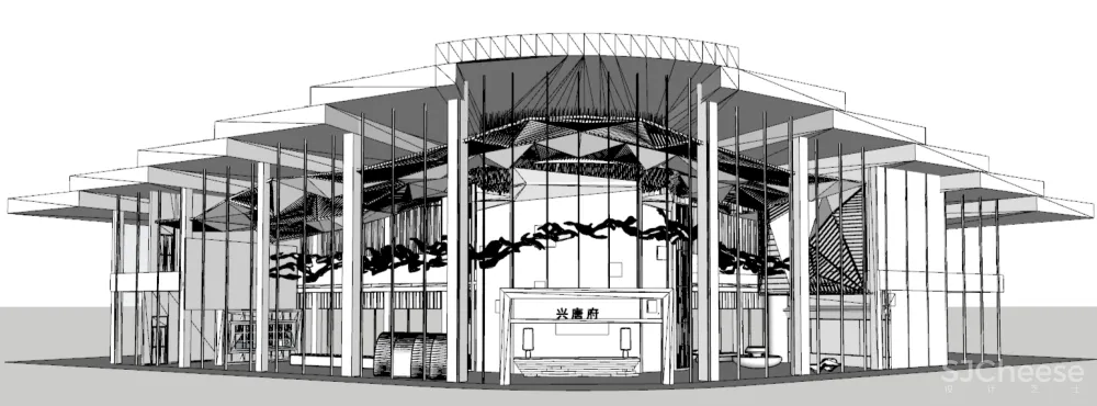 曾科刘阳设计 × 云山倒影兴唐府:山霭苍苍,灵动自如