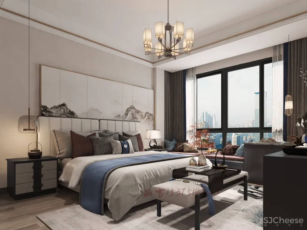 新中式客餐厅卧室