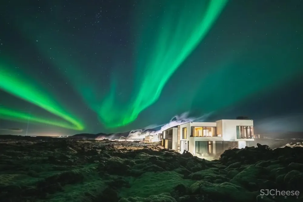 800年火山口的心灵治愈系酒店,全世界都来泡绝美蓝色温泉!