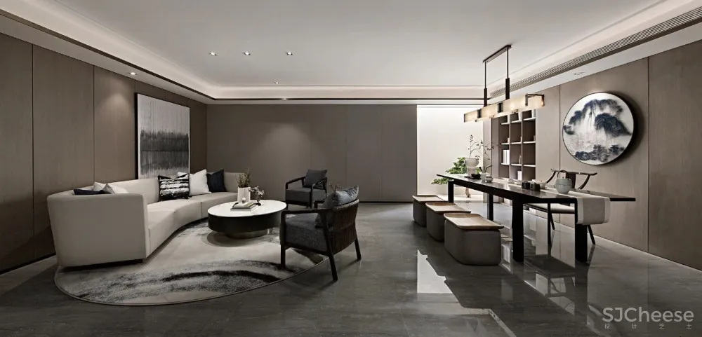 219㎡轻奢风跃层洋房,后浪青年憧憬的“精质”家!