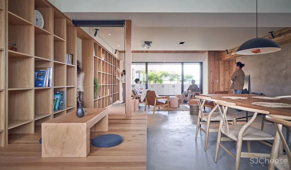 224.4㎡老宅改造:佛系清雅宅,原木自然居