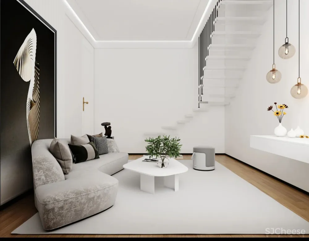 盛莉娜-苏昊臣·星作 900㎡白色极简雅宅·光影 时光