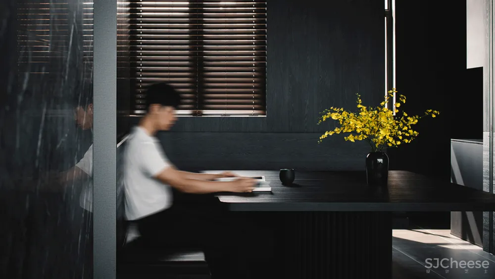 146㎡ 黑色调公寓,打造别样的轻奢感