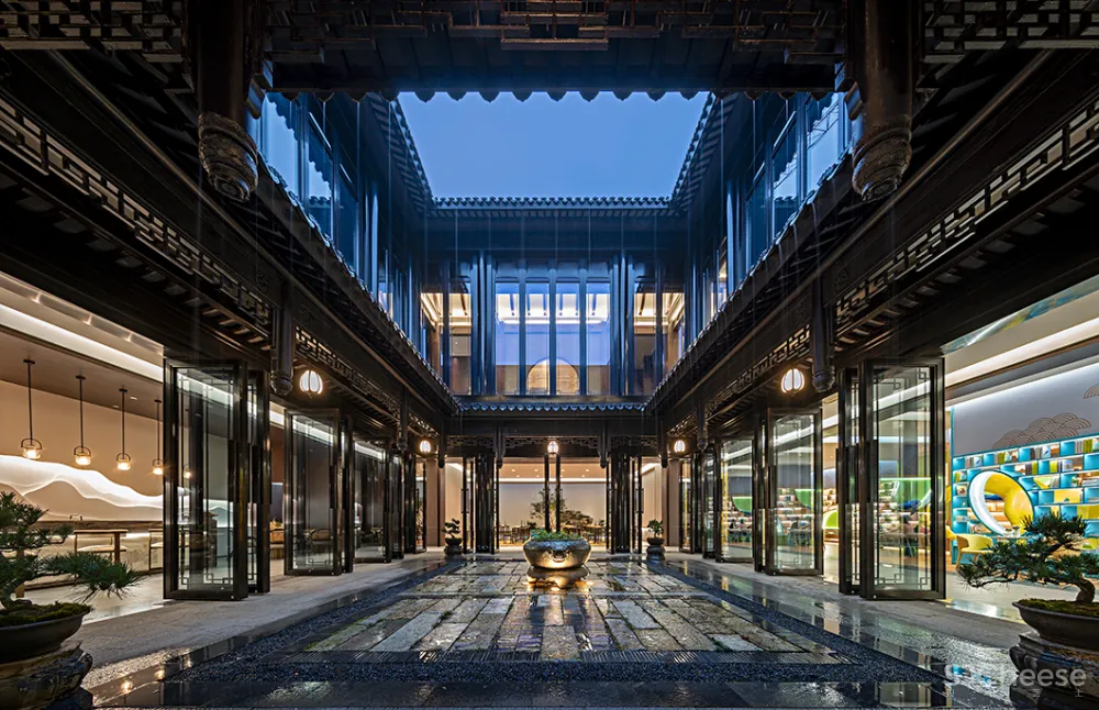 吴文粒:1745㎡绝美中式庭院,一帘诗意、四水归情!