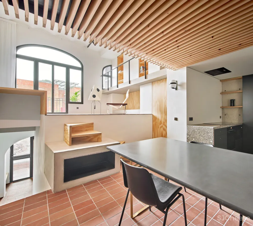 101㎡ 老宅爆改, 加了跃层让空间大一倍