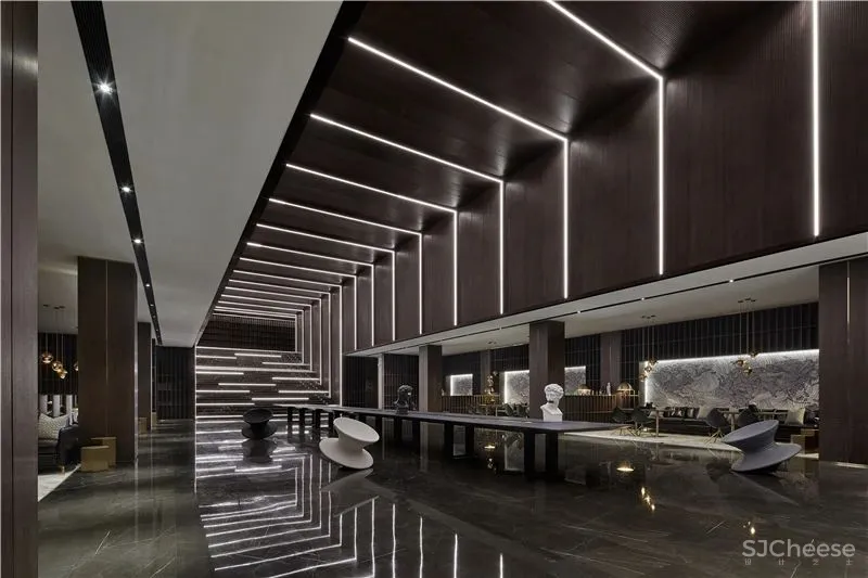 锋尚设计:流动的光与影 滨河珑府销售中心! 中国国际室内设计年鉴