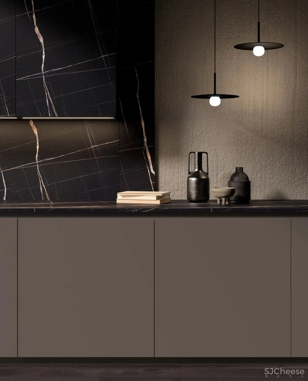 studiopodrini新作 高级灰奢华厨房