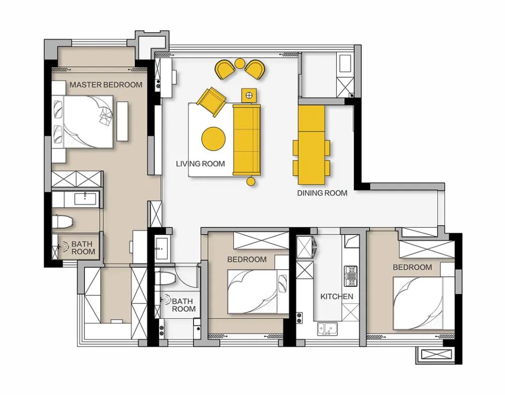 设计:当代都市风,越简约、越精致!