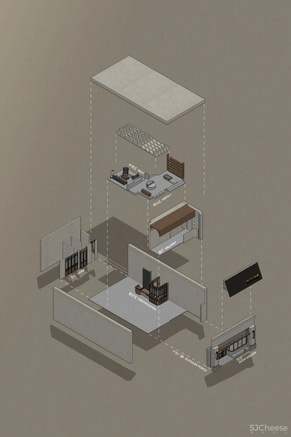 文超:128㎡灰木系空间,这样的复古才够味!
