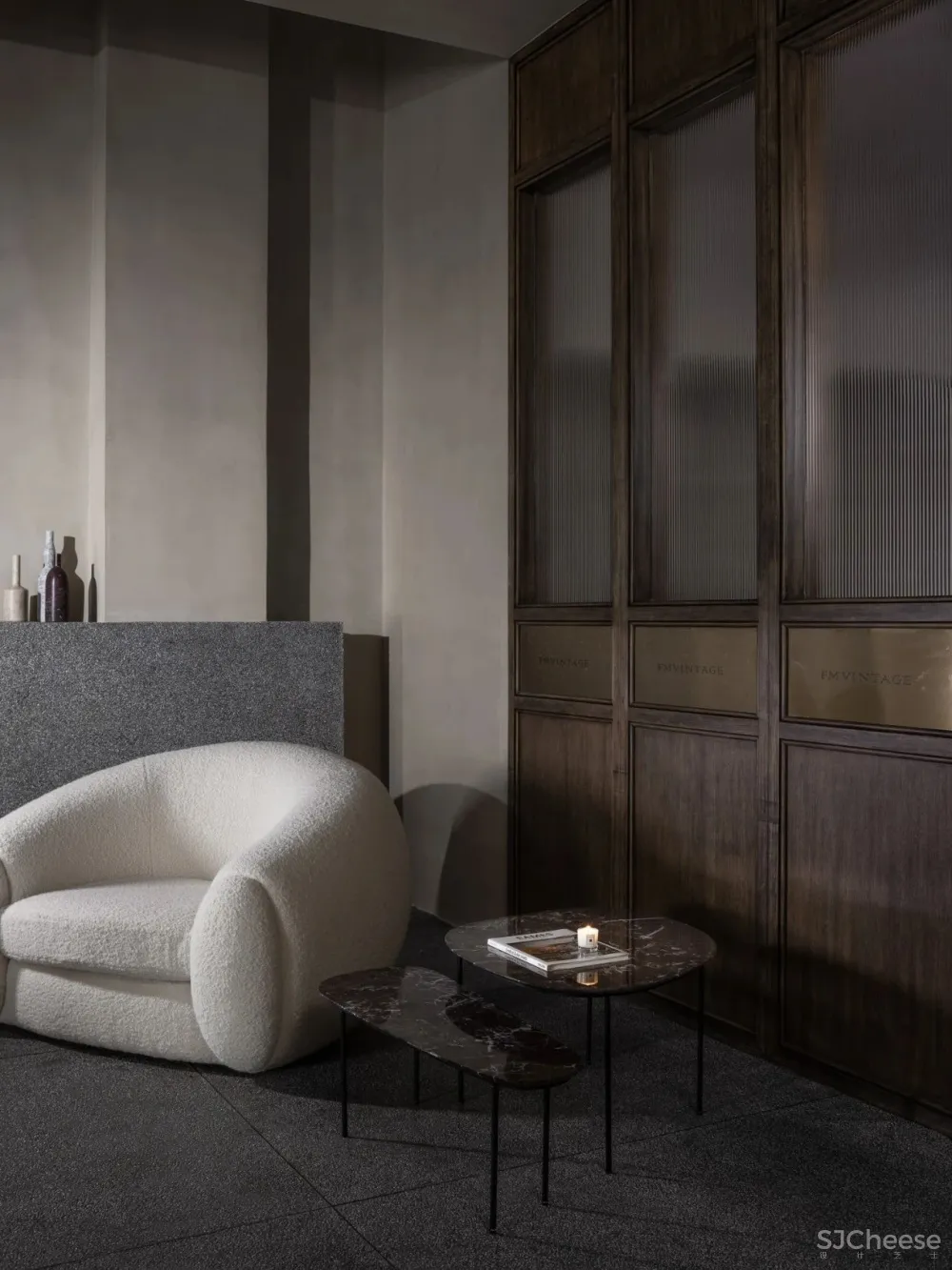 文超:128㎡灰木系空间,这样的复古才够味!