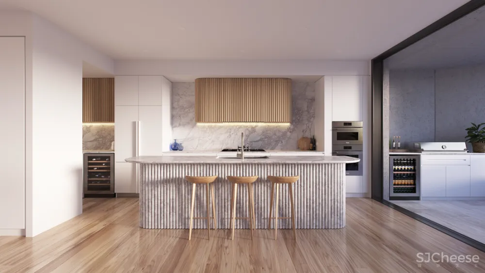 8组住宅效果图,原来大户型更适合极简风!