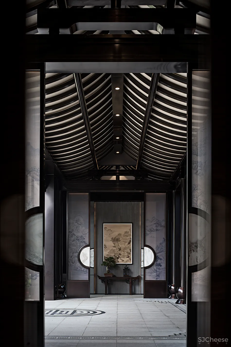 吴文粒:1745㎡绝美中式庭院,一帘诗意、四水归情!