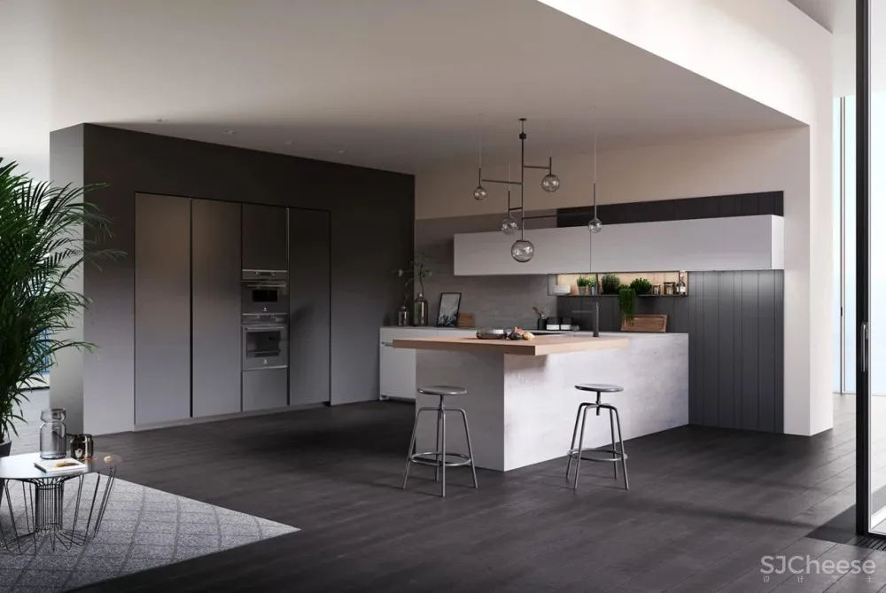 studiopodrini新作 高级灰奢华厨房
