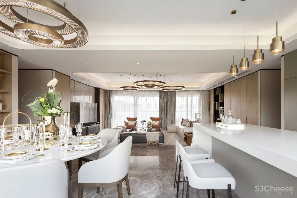 240㎡轻奢住宅,重构古典与现代的写意美学!