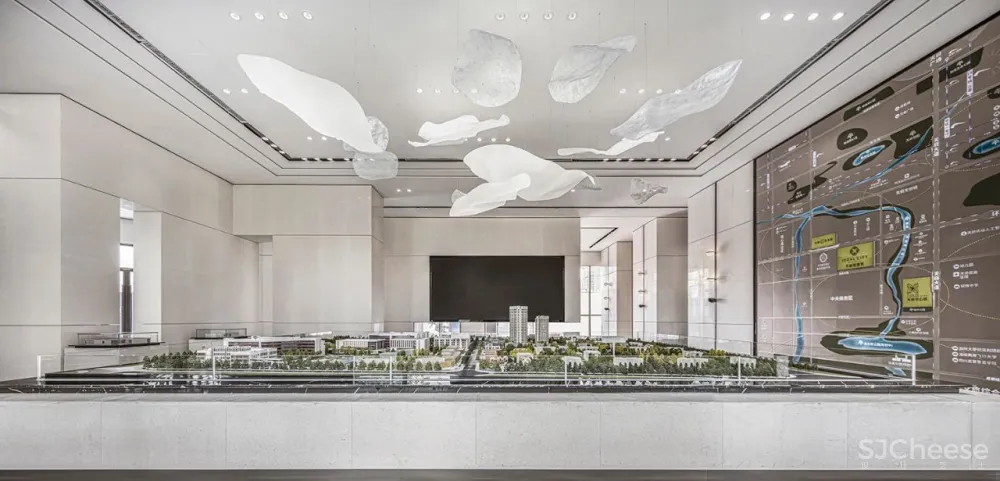 售楼处摒弃营销感,有温度的设计,打造场景式社区空间