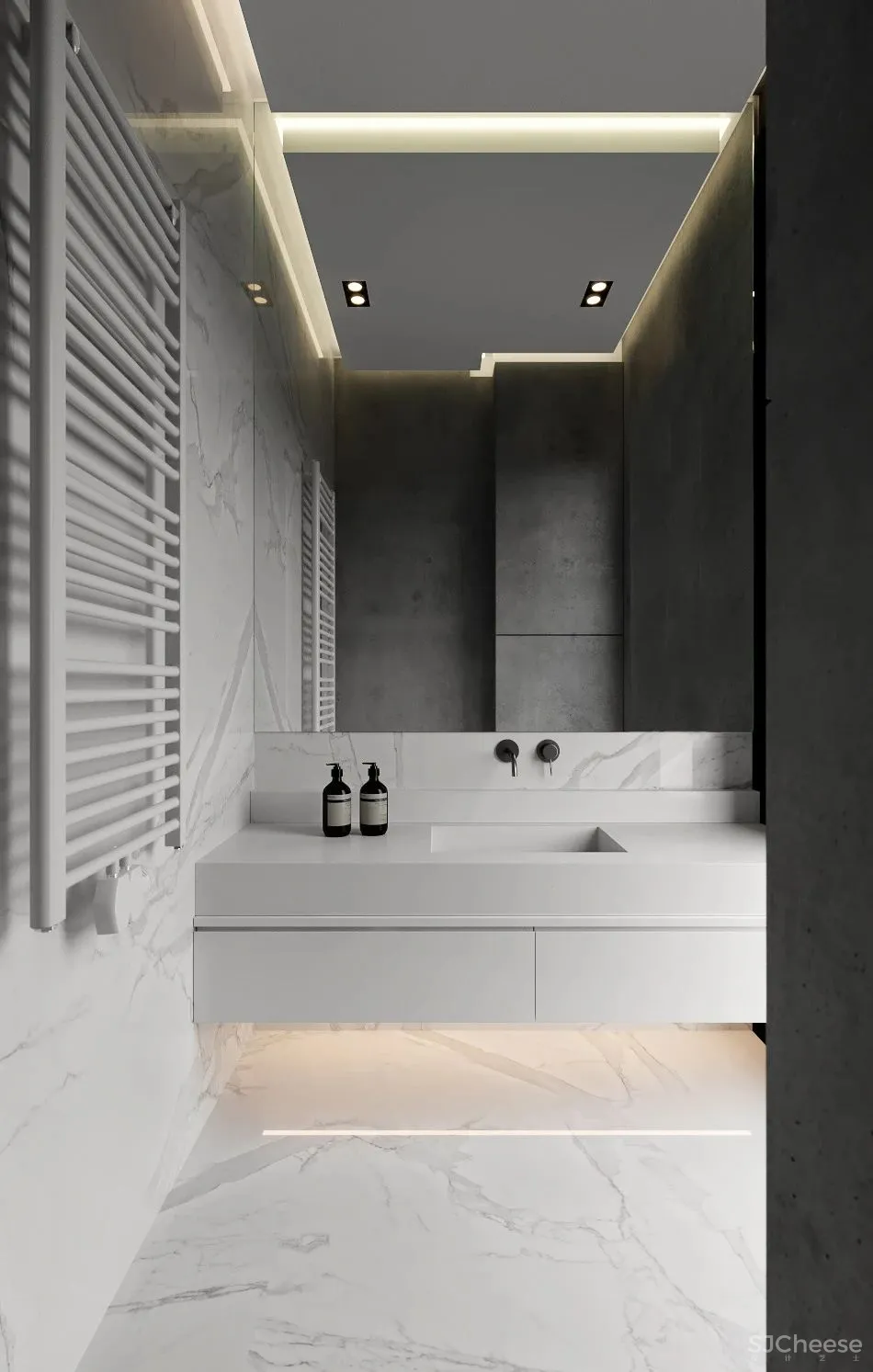 60㎡二房一厅,新古典的优雅气派!