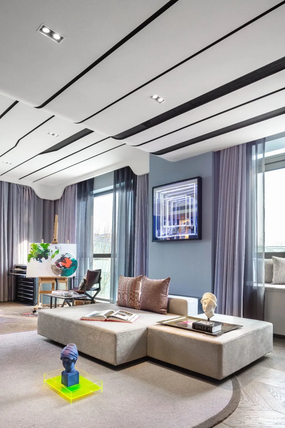 400m²“超美学”叠拼样板间,解密奢华墅作之空间狂想!