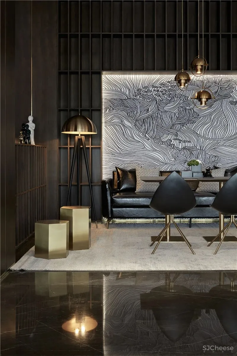 锋尚设计:流动的光与影 滨河珑府销售中心! 中国国际室内设计年鉴