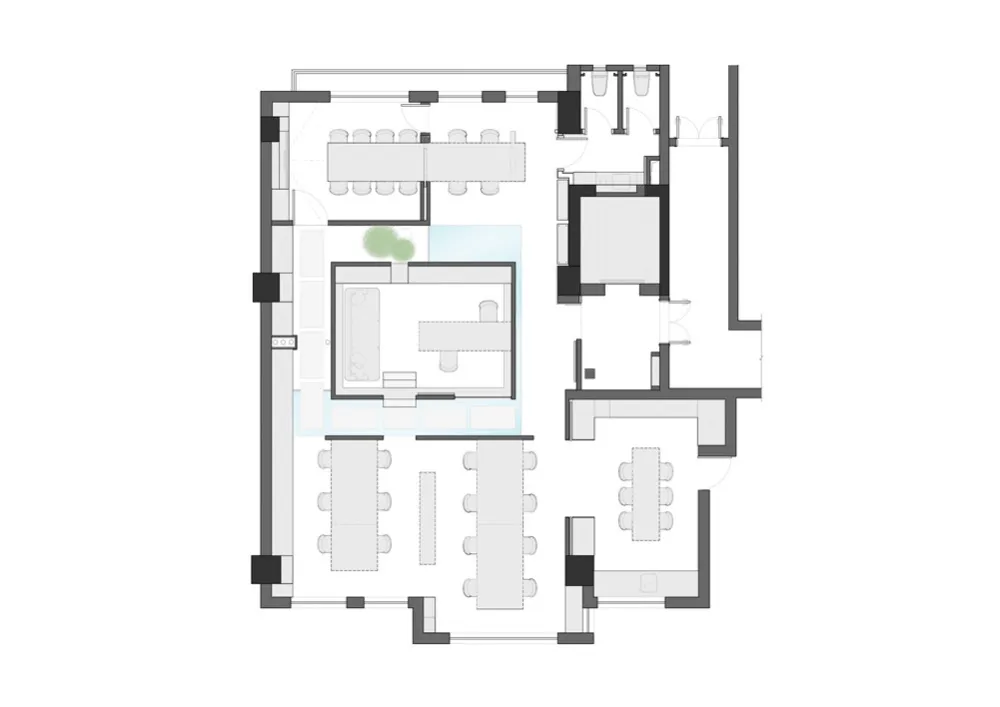 FF STUDIO:红墙之下,“度假式”办公空间