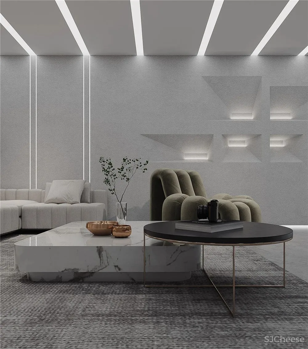 盛莉娜-苏昊臣·星作 900㎡白色极简雅宅·光影 时光