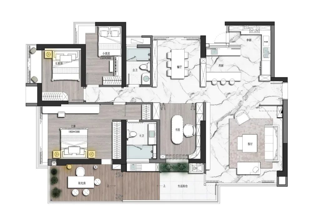 一度经纬丨香山里,在200㎡的房子里安置一座后花园