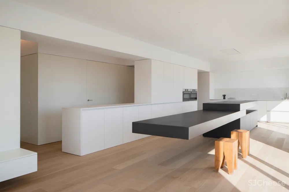 130㎡极简白, 线条简洁才更高级