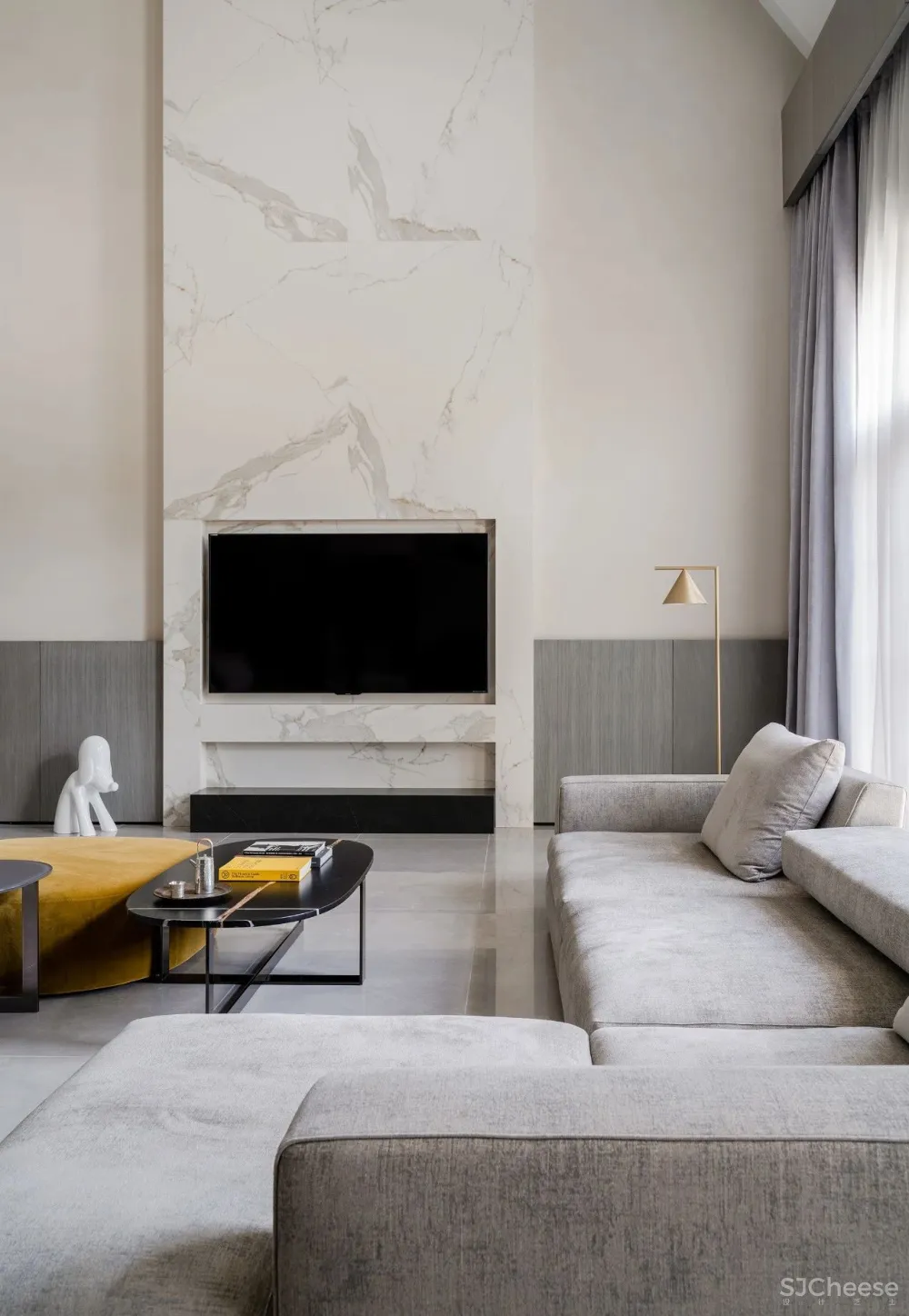 1000㎡克制灰别墅,安静、美好,超治愈 池陈平