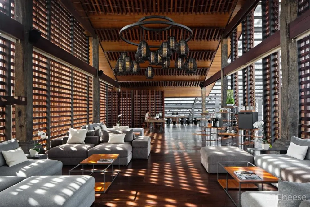 传统材料与现代元素的融合-印尼Santai隐世度假别墅！