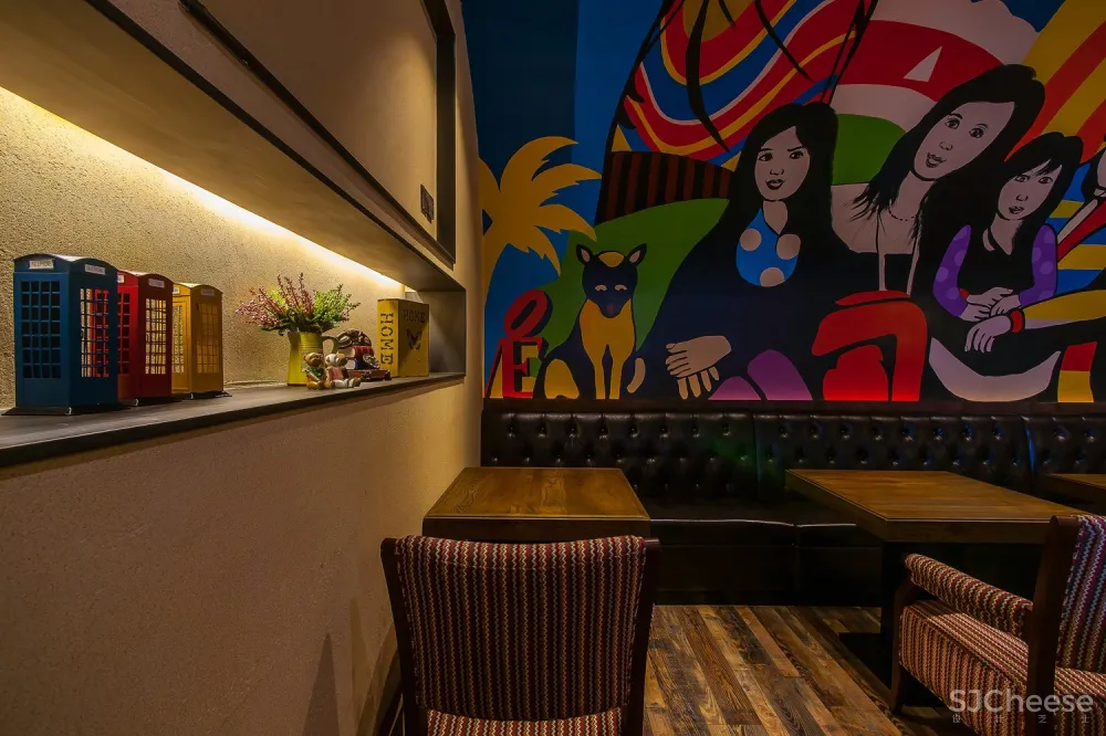 牛排餐厅设计【原石牛扒】约上朋友聚一聚,在这高颜值艺术餐厅