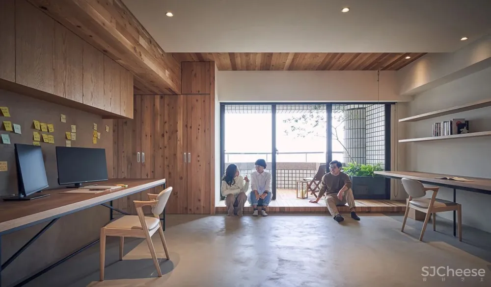 224.4㎡老宅改造:佛系清雅宅,原木自然居