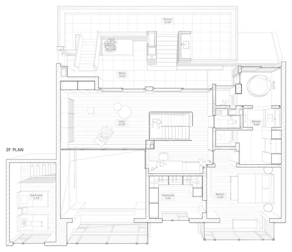 这位明星家!320㎡顶层复式,拆出大平层,超飒超有品!