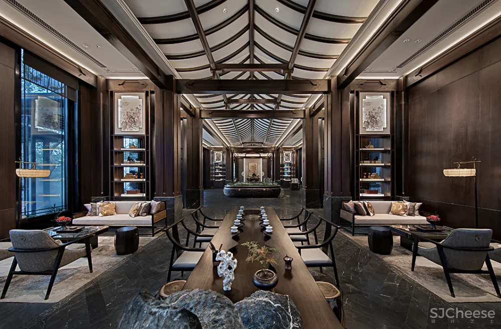 吴文粒:1745㎡绝美中式庭院,一帘诗意、四水归情!