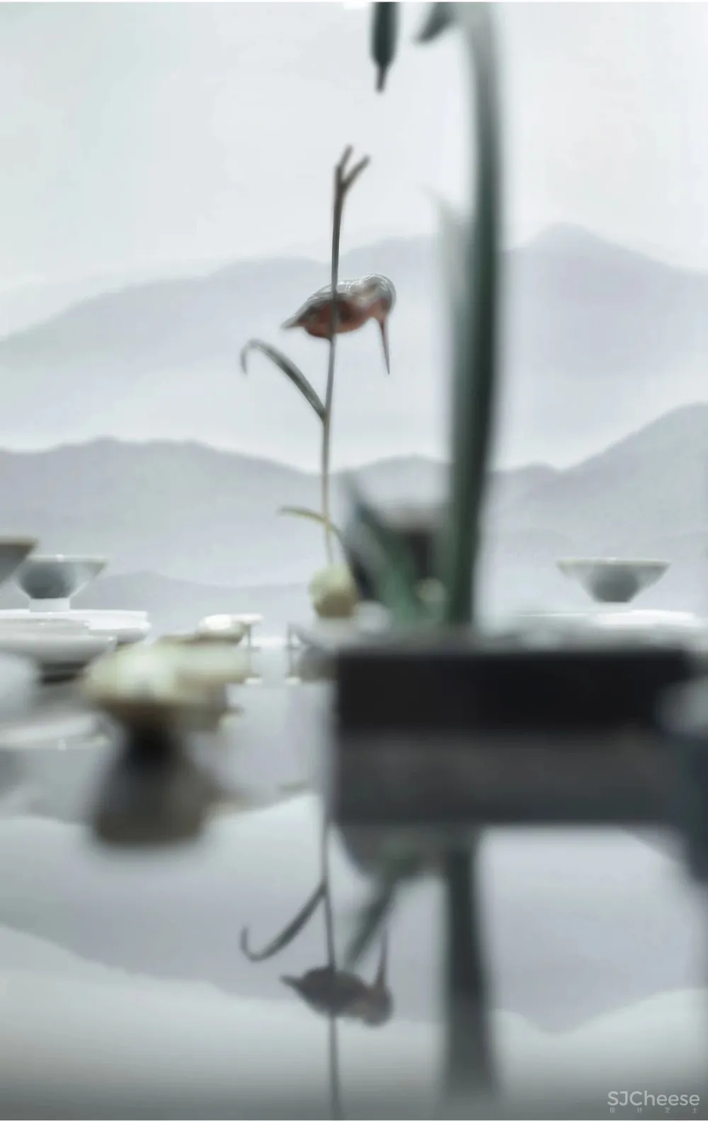 高级灰融合水墨意象,演绎超美新中式!