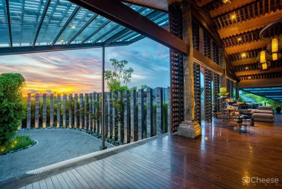 传统材料与现代元素的融合-印尼Santai隐世度假别墅！