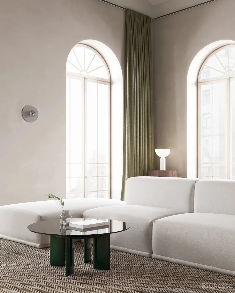 85㎡ 简约居所,“鱼骨拼”木地板站C位