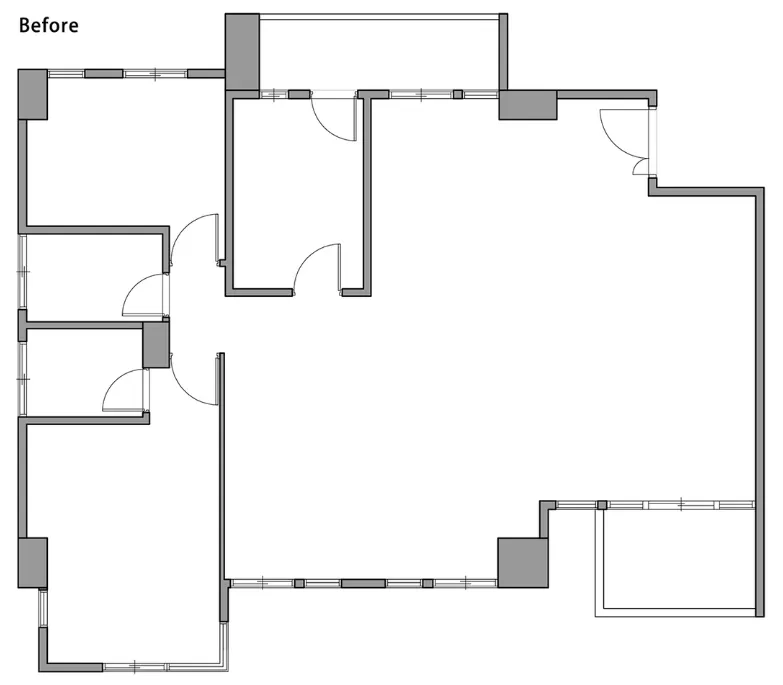 148㎡住一家四口,纯白墙面 桦木层板,打造自然无拘的家