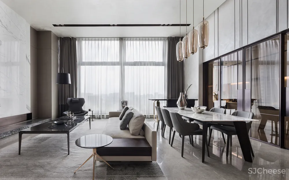 210㎡简约大平层,最纯粹的设计格调!