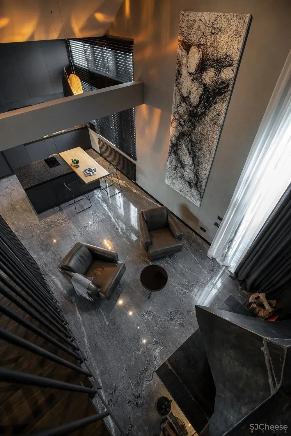 高级黑的家,就是这么酷