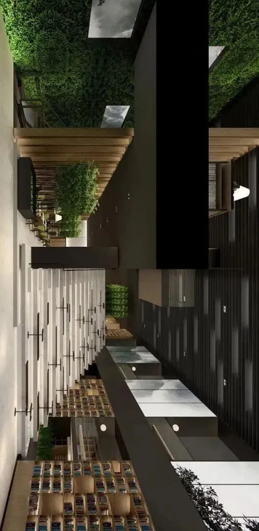 李玮珉新作 成都「九方書店」效果图和实景照片