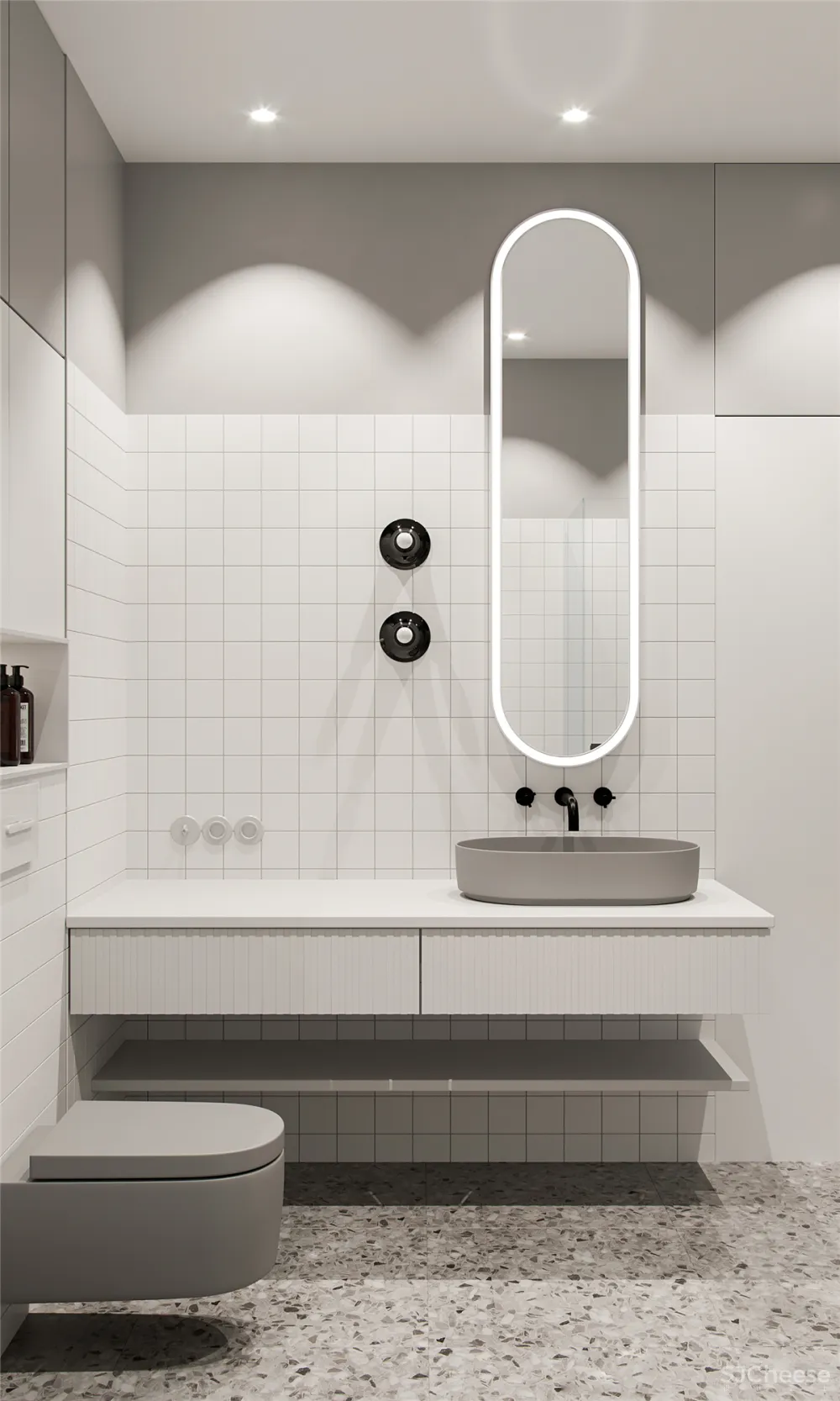 90㎡轻奢三房，艺术品这么用太有腔调