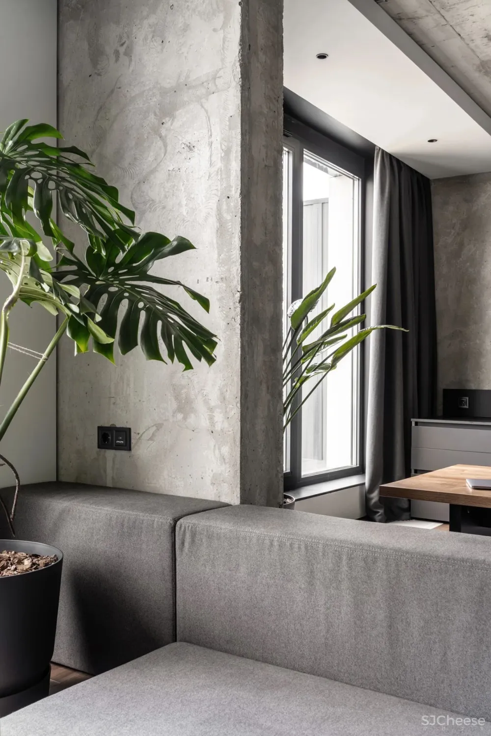 82㎡高级灰公寓，半毛坯、半精装也可以很出彩