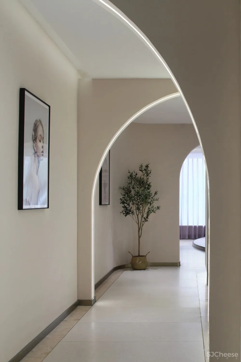 300㎡暖白调空间,简约治愈,尽显温柔!